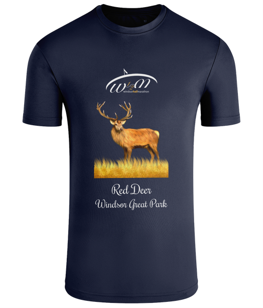 Windsor Half Marathon Deer T-shirt French Navy